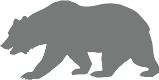 california bear flag silhouette