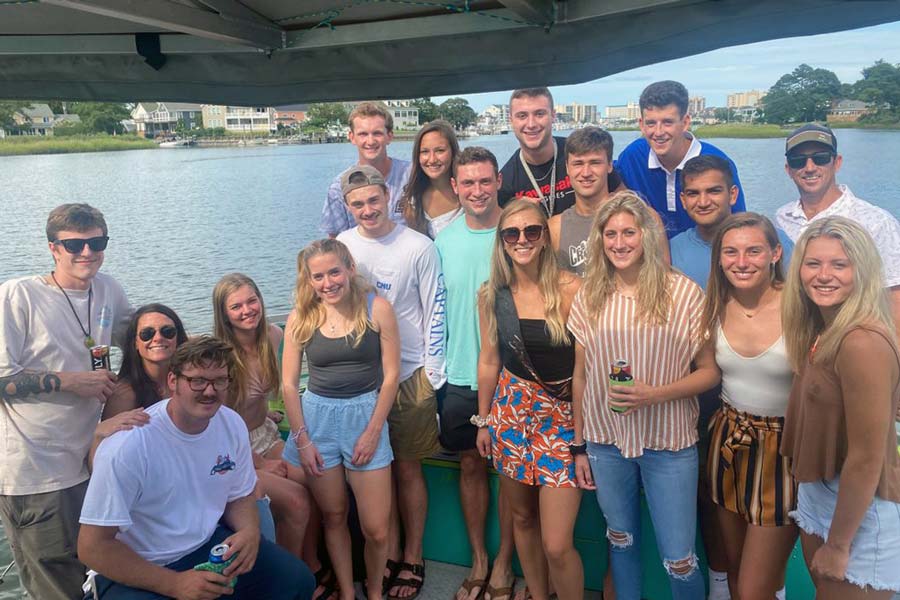 Party boat in San Diego Mission Bay